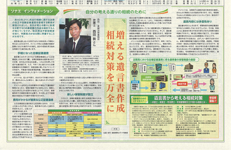産経新聞夕刊